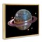 Stupell Industries Purple Disco Ball Planet Floating Frame, design by Decent Exposures